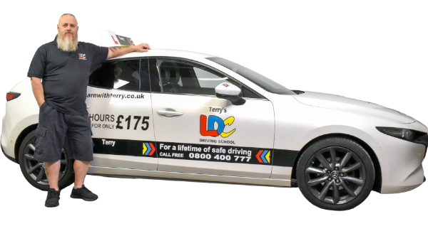 Terry Gallimore's driving school car